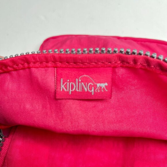 Kipling El Dorado Crossbody Travel Bag Organizer Spring Red AC8457 Magenta purse - Picture 9 of 14